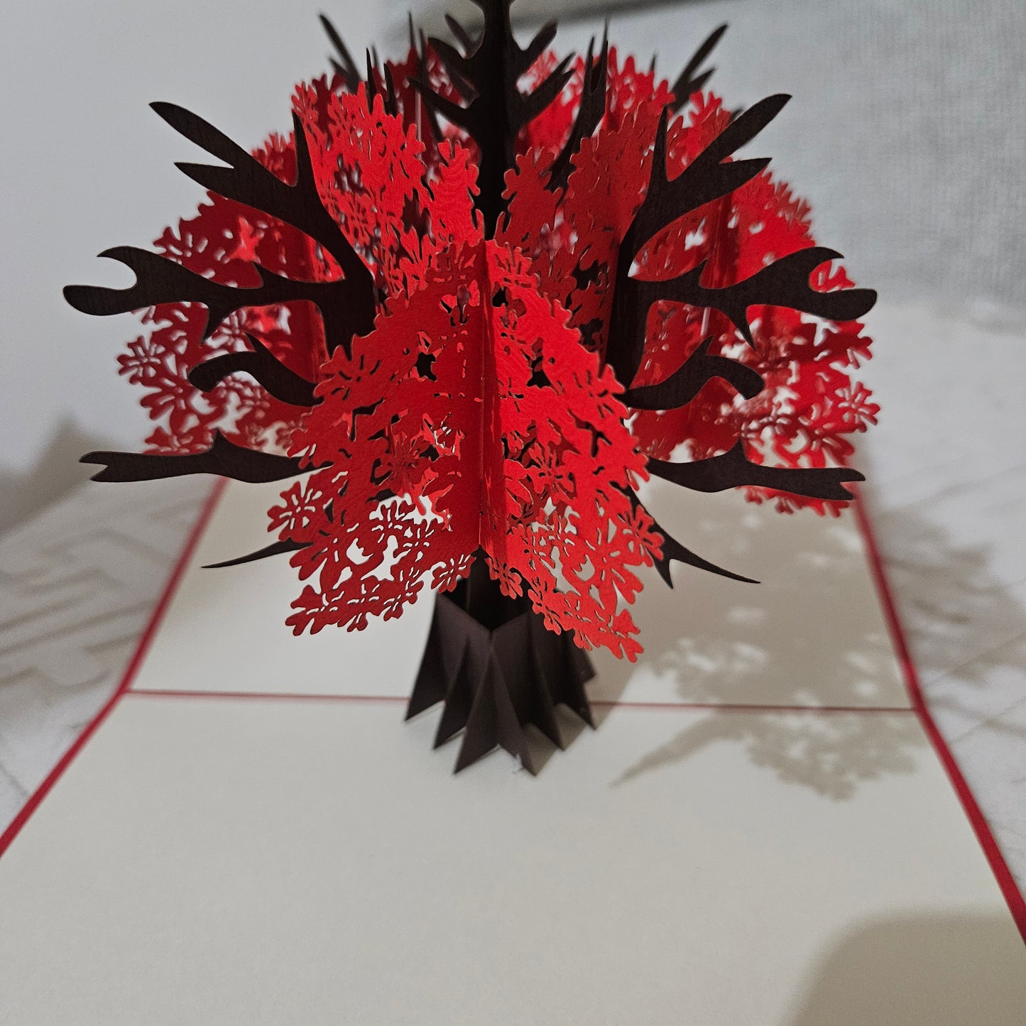 Red Tree Of Life 3D Pop-up Card