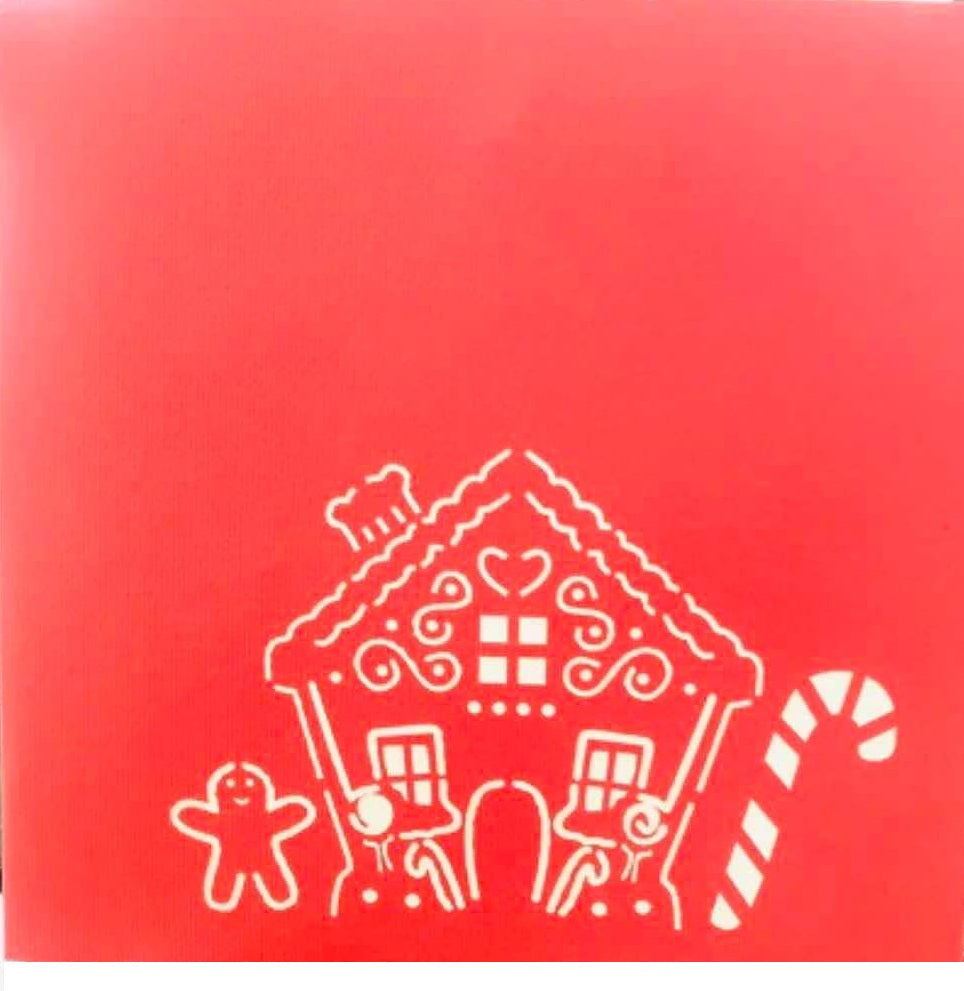 Christmas Gingerbread House Pop Up Card