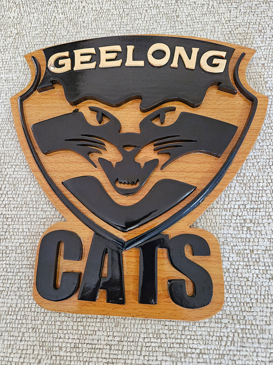 Geelong (Cats) Wooden Wall Plaque