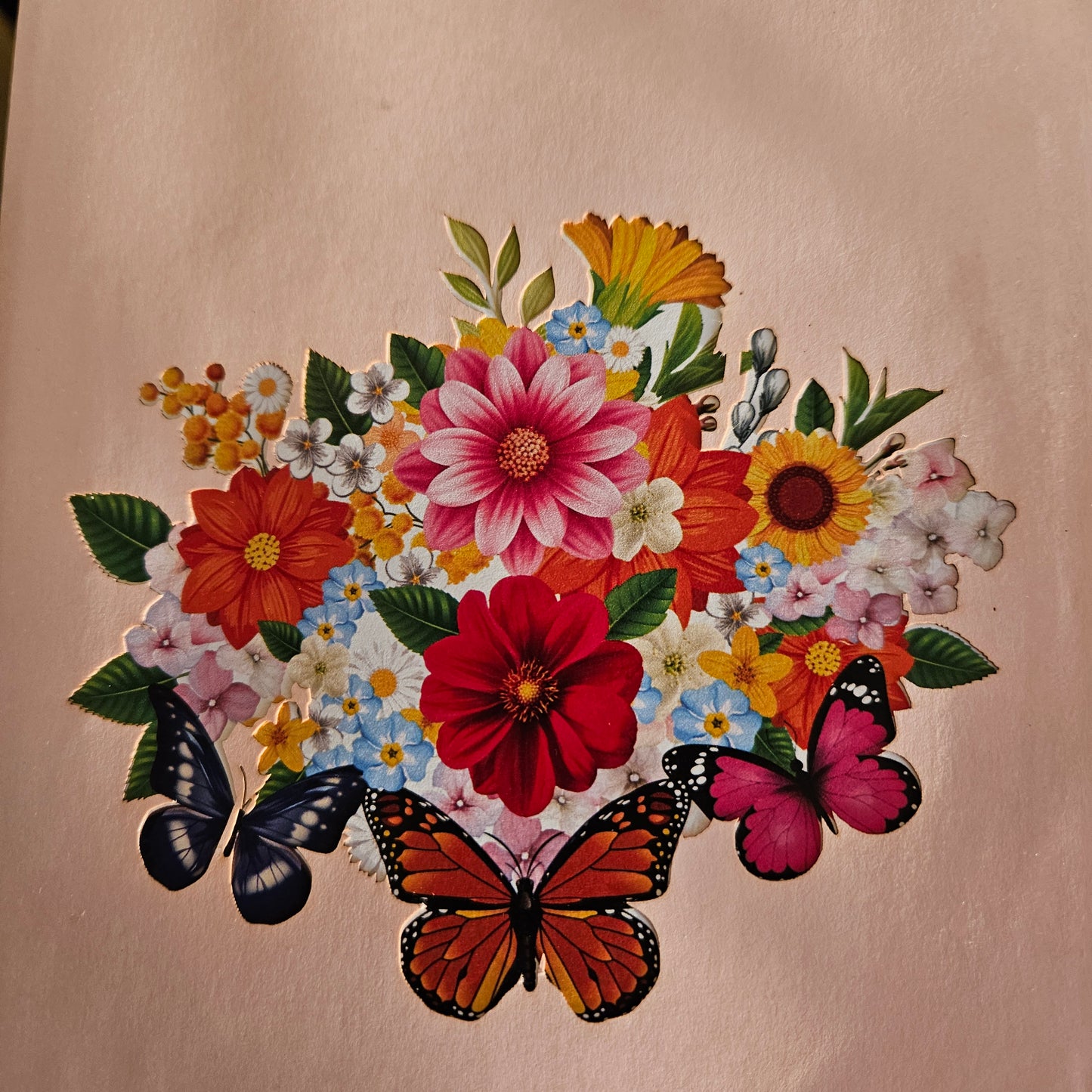 Butterfly and Floral Pop UP Card