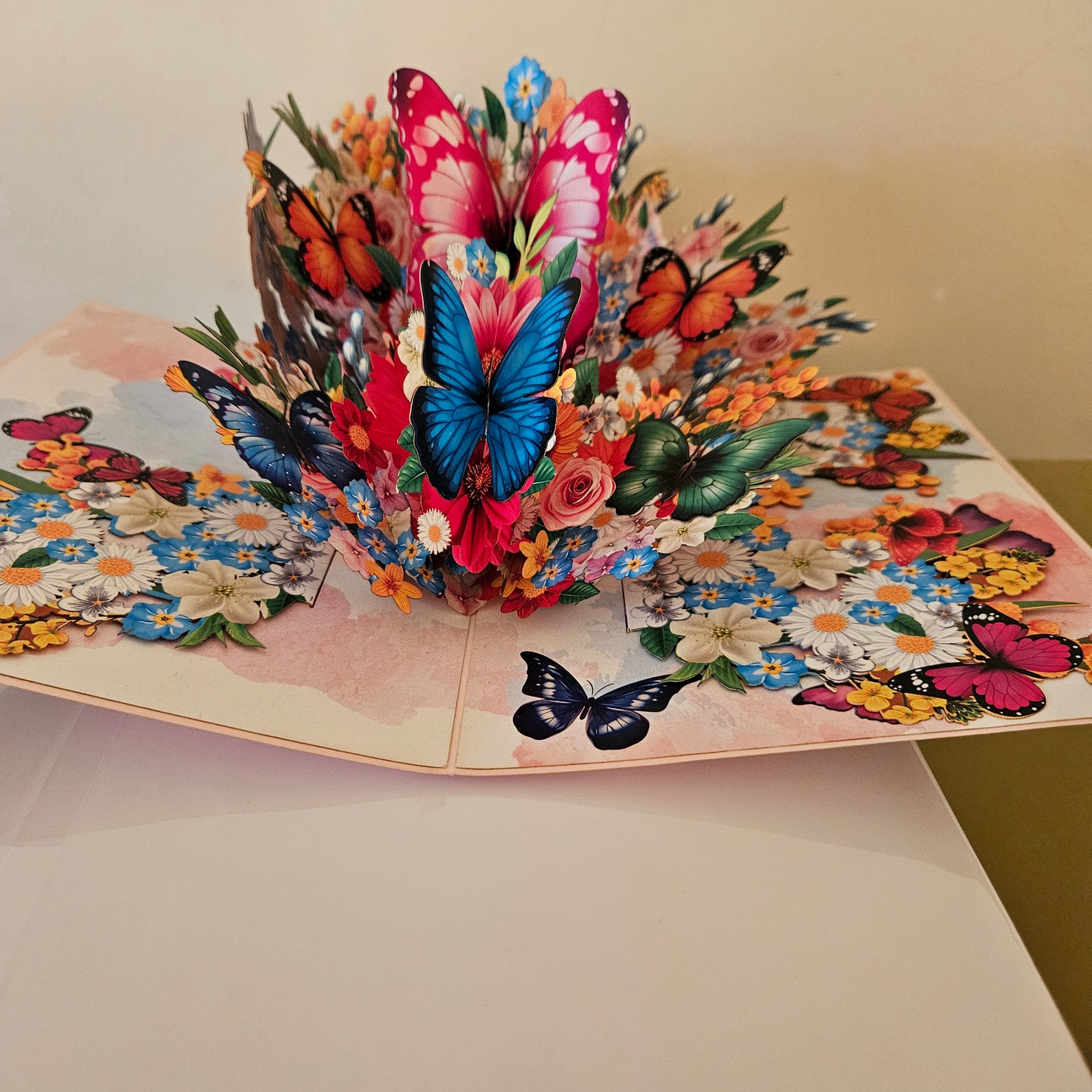 Butterfly and Floral Pop UP Card