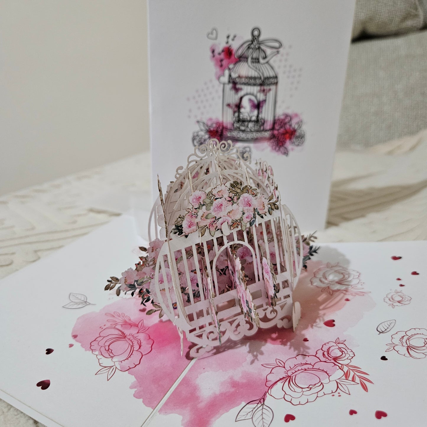 Beautiful Bird Cage Full of Flowers ( Mothers Day, Birthday, Get Well, Thank You
