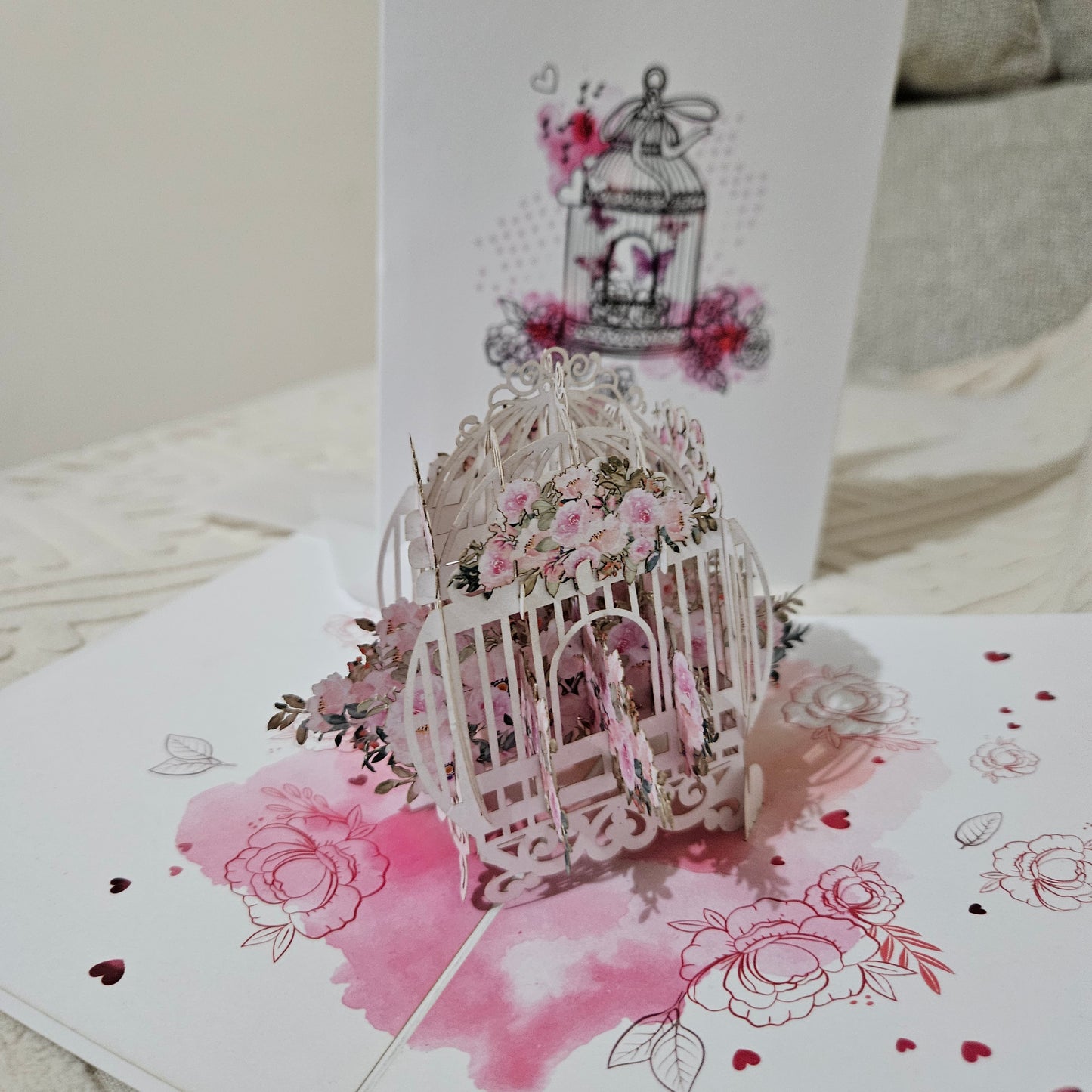 Beautiful Bird Cage Full of Flowers ( Mothers Day, Birthday, Get Well, Thank You