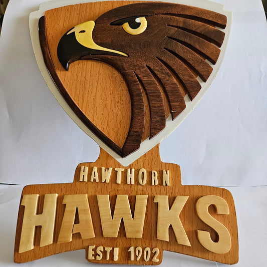❤️ Hawthorn Football Club Wooden Plaque – For True Hawks Fans