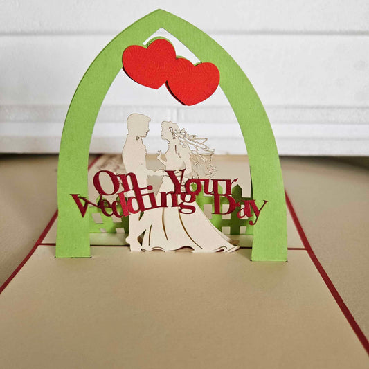 On Your Wedding Day  3D Pop Up Card