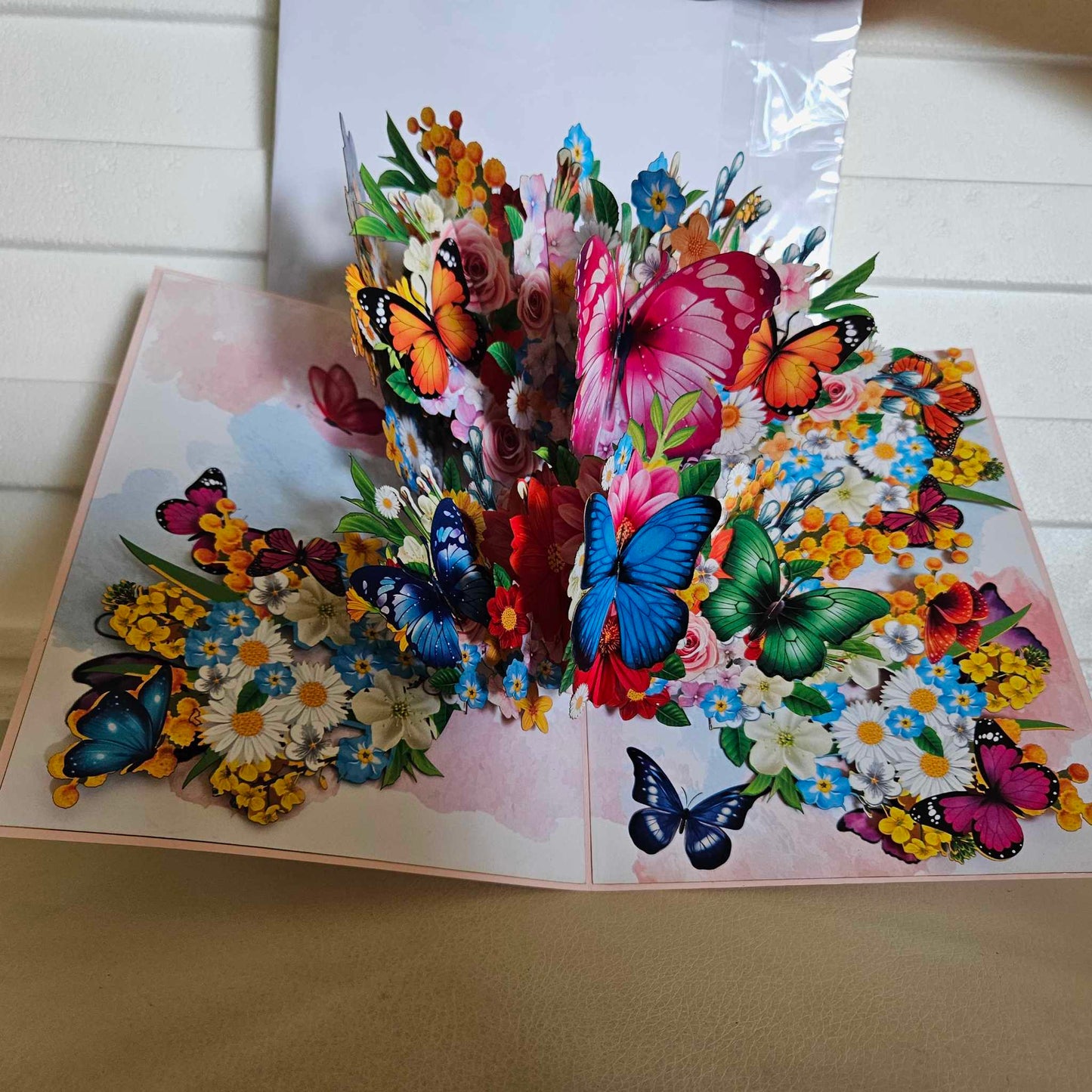 Butterfly and Floral Pop UP Card