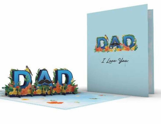 DAD, I LOVE YOU 3D Pop Up Card
