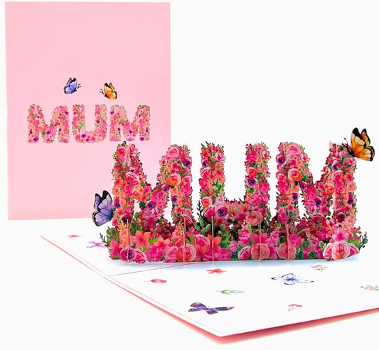 MUM, I LOVE YOU 3D Pop Up Card