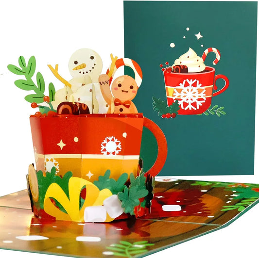 Christmas Cup  POP UP CARD