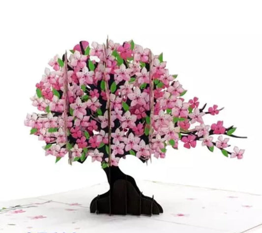 Beautiful Cherry Blossom Tree 3D Pop Up Card