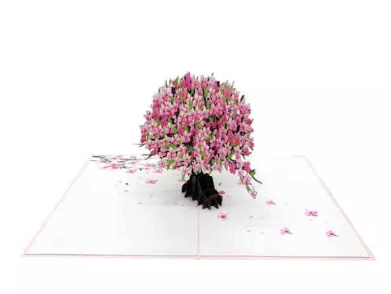 Beautiful Cherry Blossom Tree 3D Pop Up Card