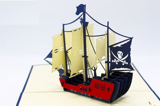 Sailing Ships- Pirate Pop Up Card