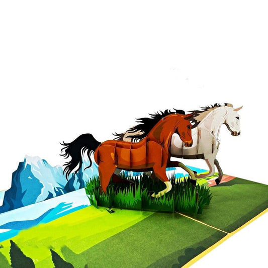 Wild Horses 3D Pop Up Cards