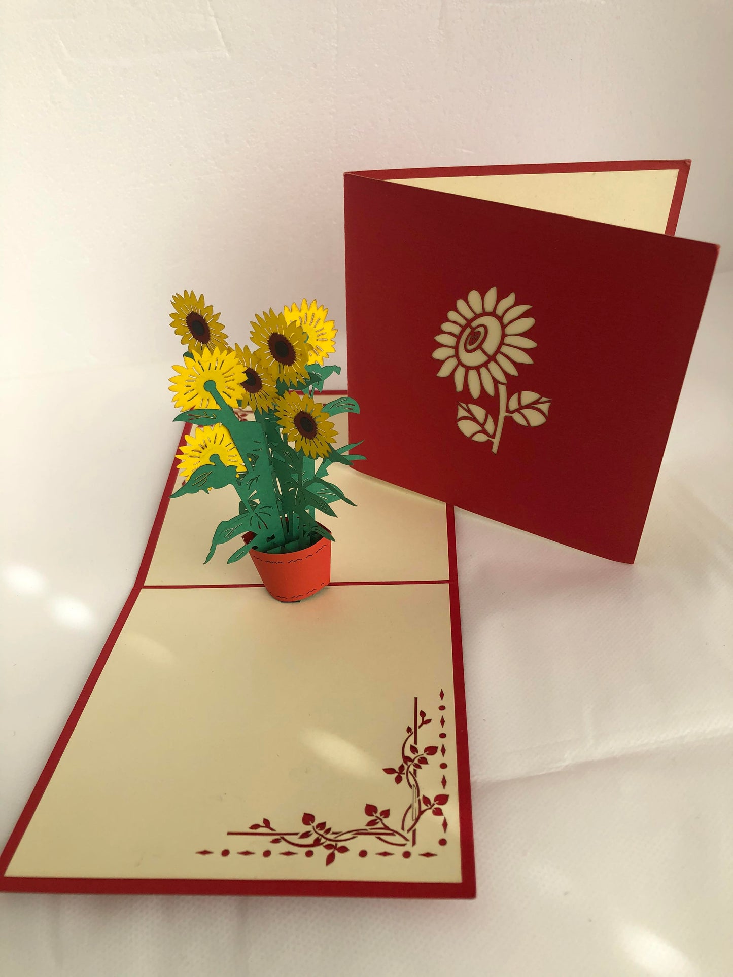 Small Flower Pop Up  Card Sunflower