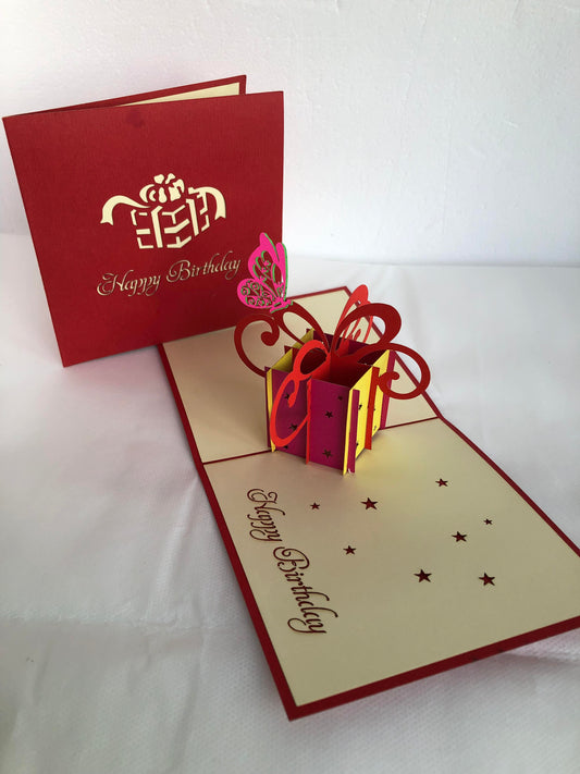 Small Pop Up Card Birthday ,Birthday Presents