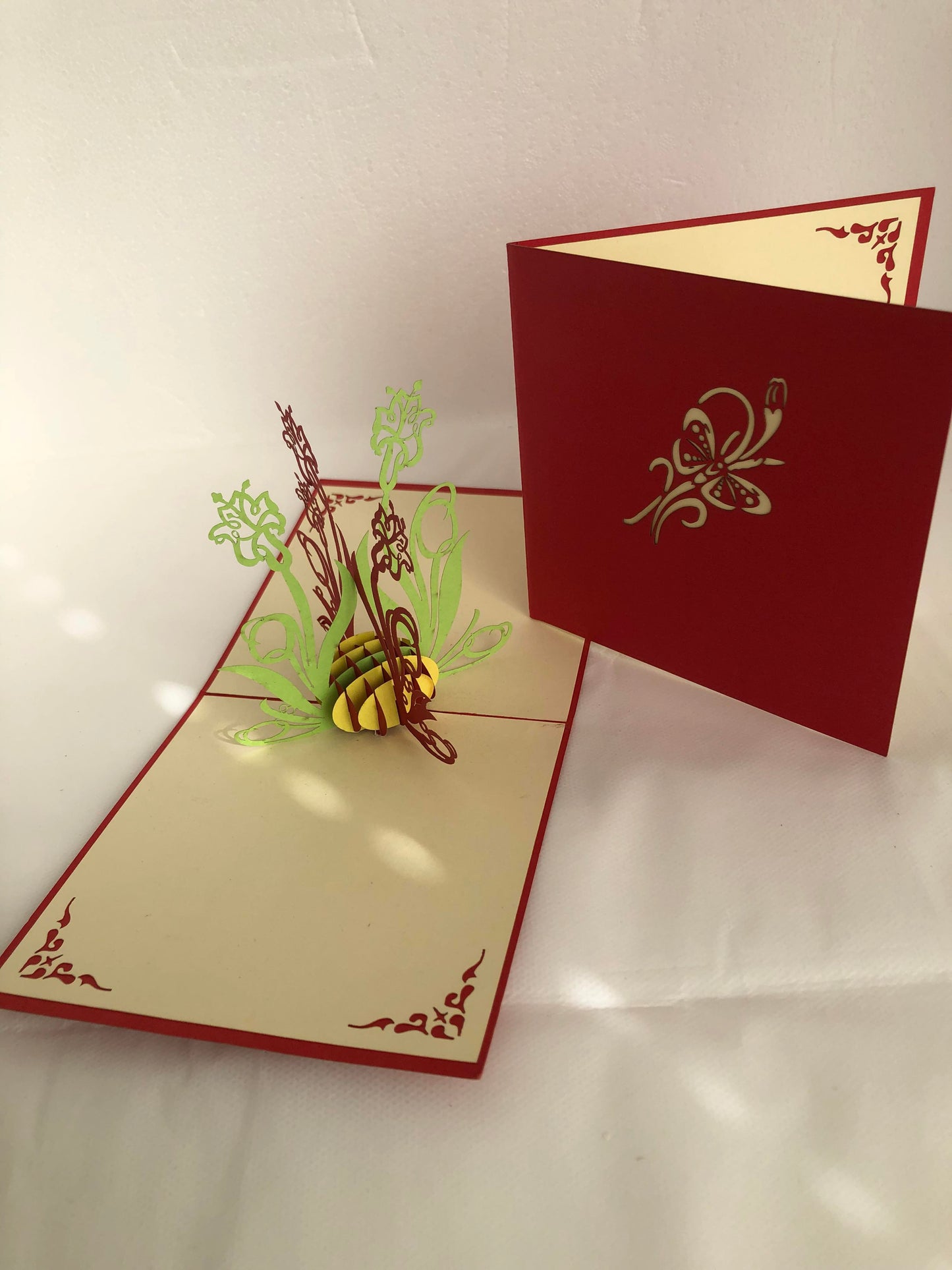 Small Pop Up Card Flower Lotus