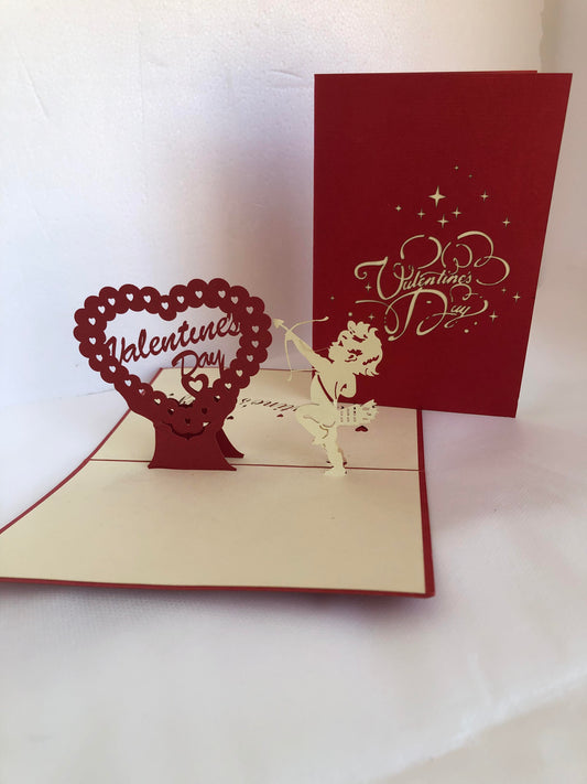 Small Pop Up Card Valentine/Wedding Cupid