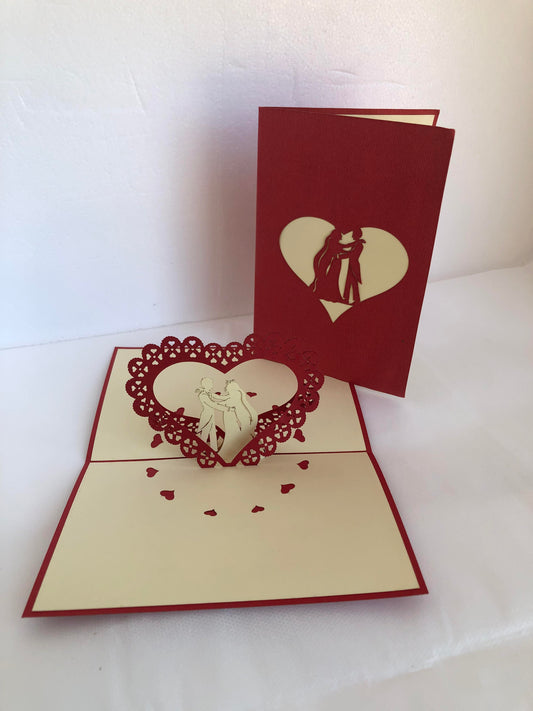 Small Pop Up Card -Wedding