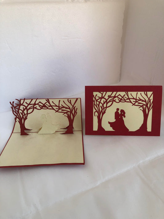 Small Pop Up Card Wedding
