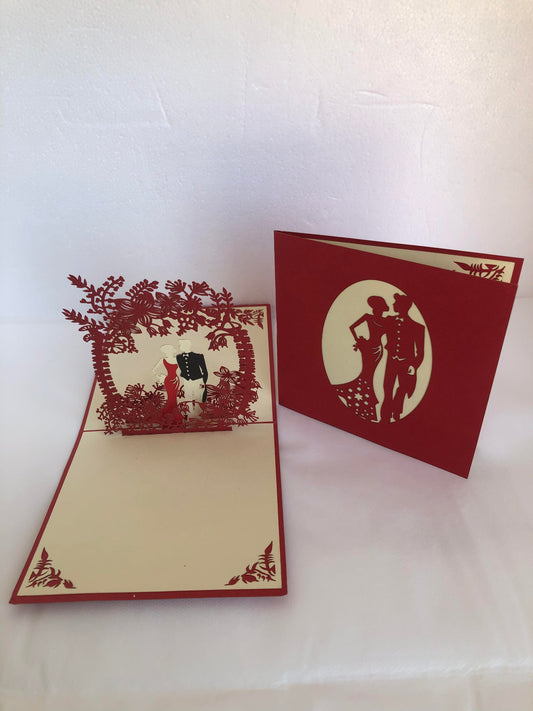 Small Pop Up Card Love & Wedding