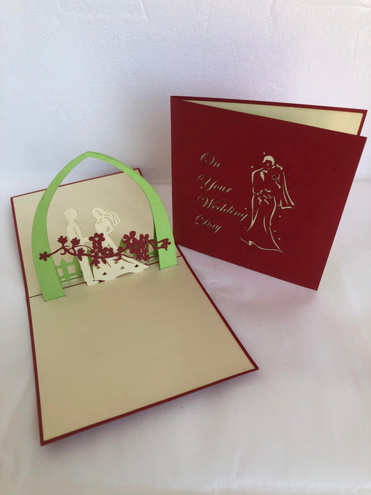 Small Pop Up Card Wedding
